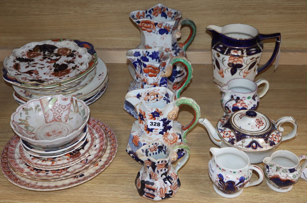 A quantity of Ironstone / Imari pattern ceramics